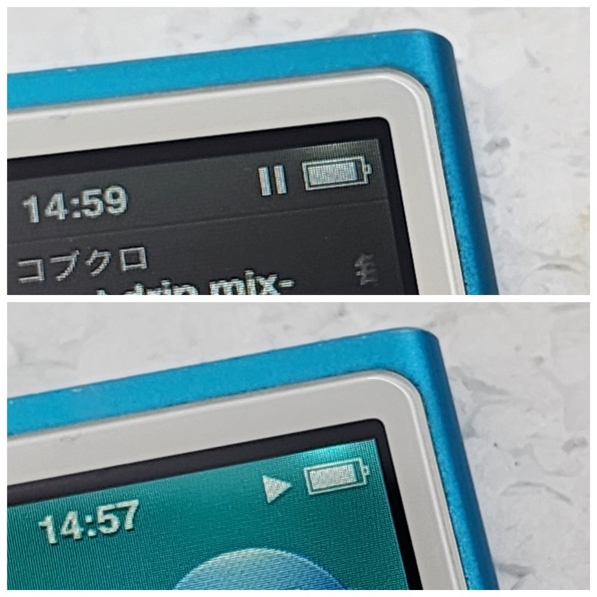 ■Apple iPod nano　ブルー　 第7世代 　iPodnano７ 16GB MKN02J タッチパネル Bluetooth ブルートゥース FMラジオ内蔵 バッテリー良好_画像10