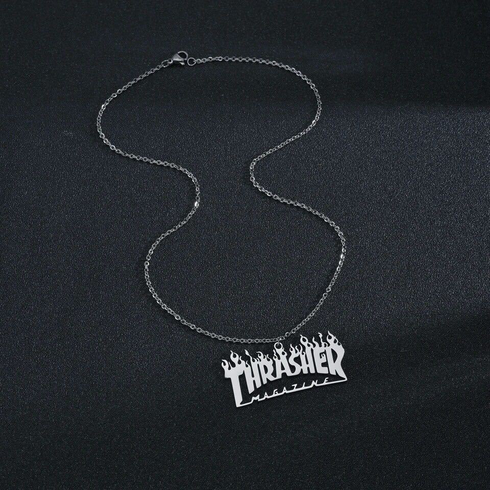 スラッシャー　ステンレスネックレス　シルバーThrasher_画像4