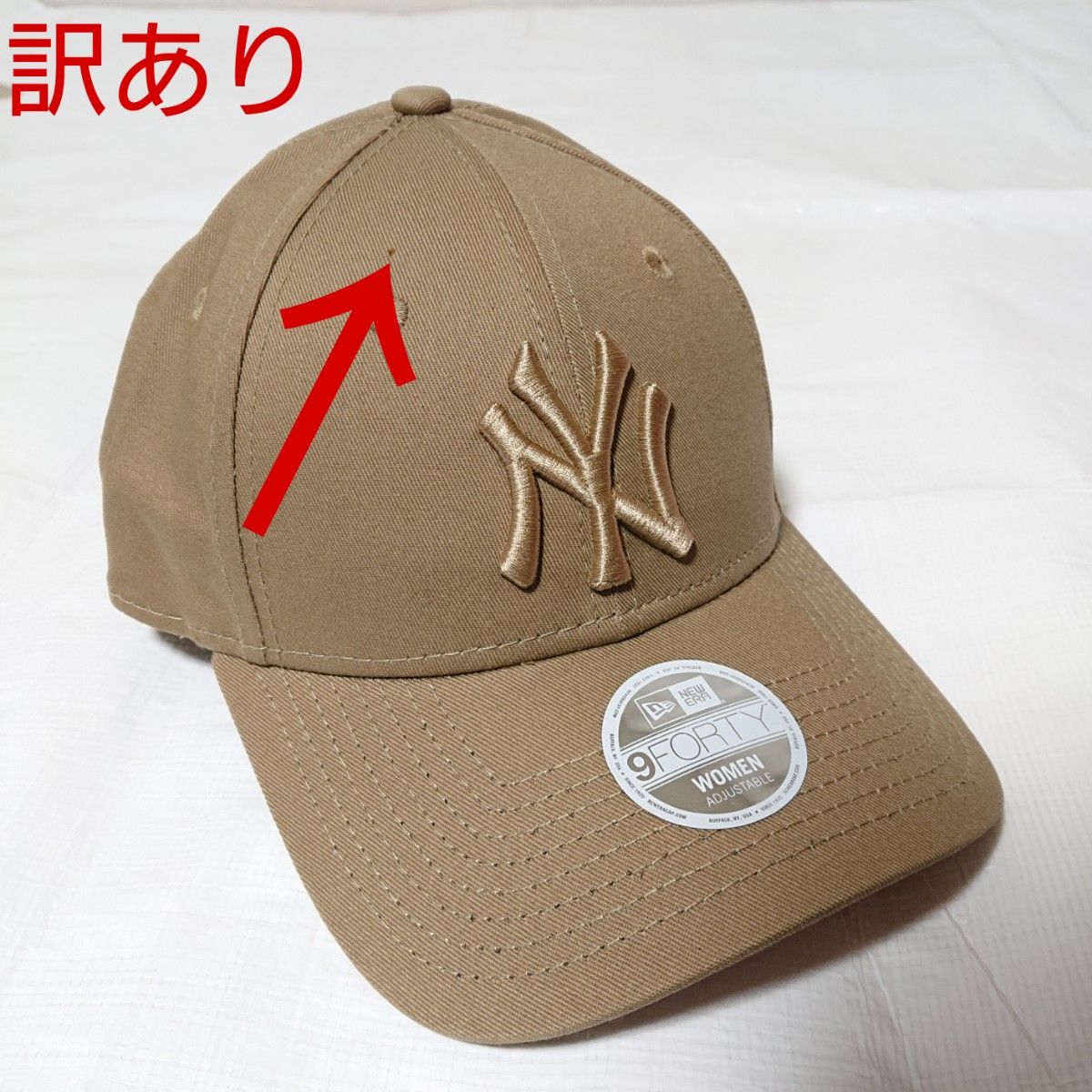 【訳あり】NEW ERA ニューエラ レディース 9FORTY キャップ 帽子 NY ヤンキース コーヒー ブラウン 茶色 B
