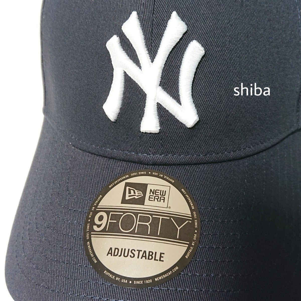 NEW ERA ニューエラ 正規品 9FORTY キャップ 帽子 ダーク ネイビー 紺 白 ヤンキース NY MLB ユニセックス