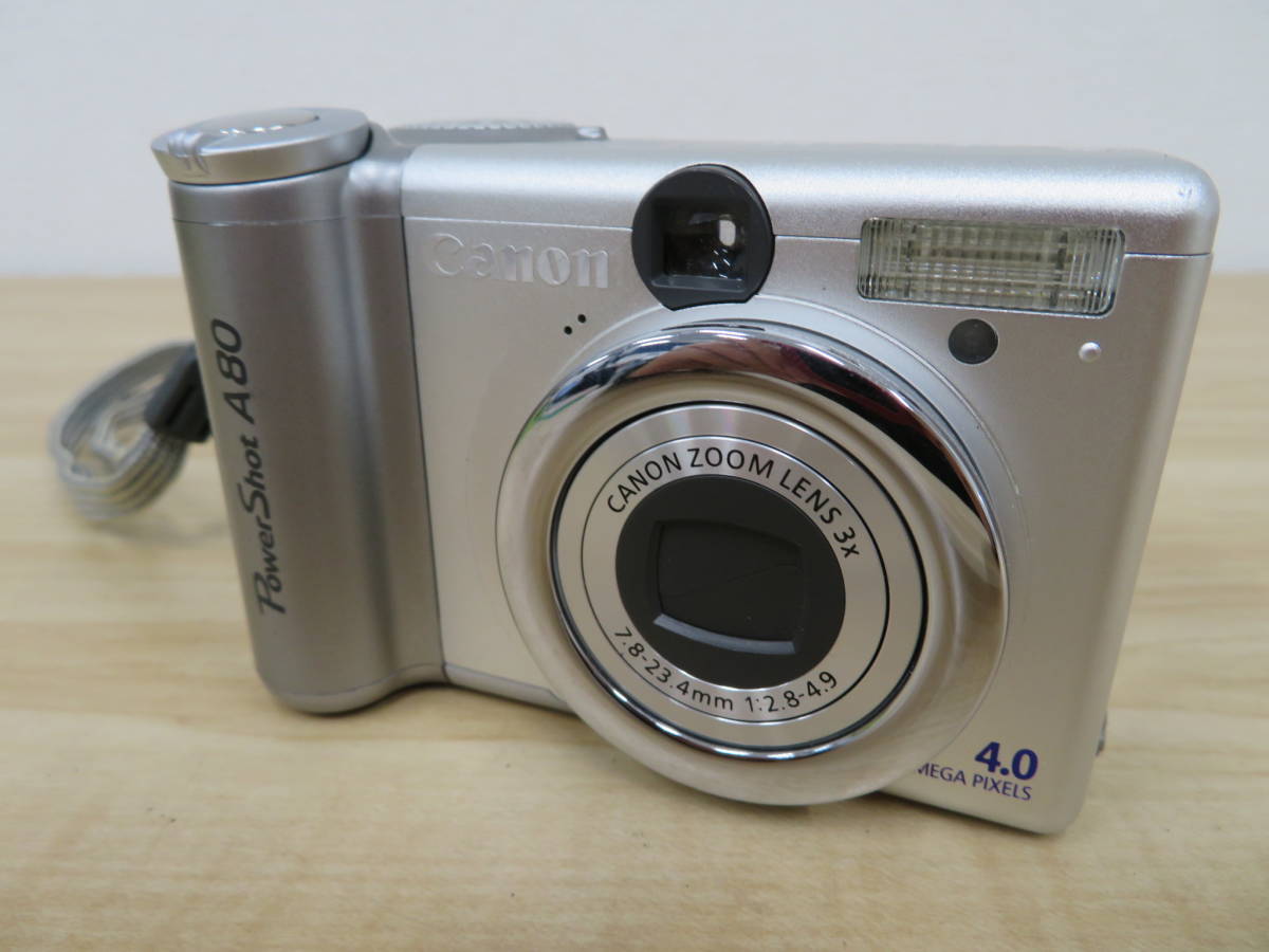 Canon キャノン PowerShot A80 コンパクトデジタルカメラ 動作確認済 現状品 激安1円スタート_画像1