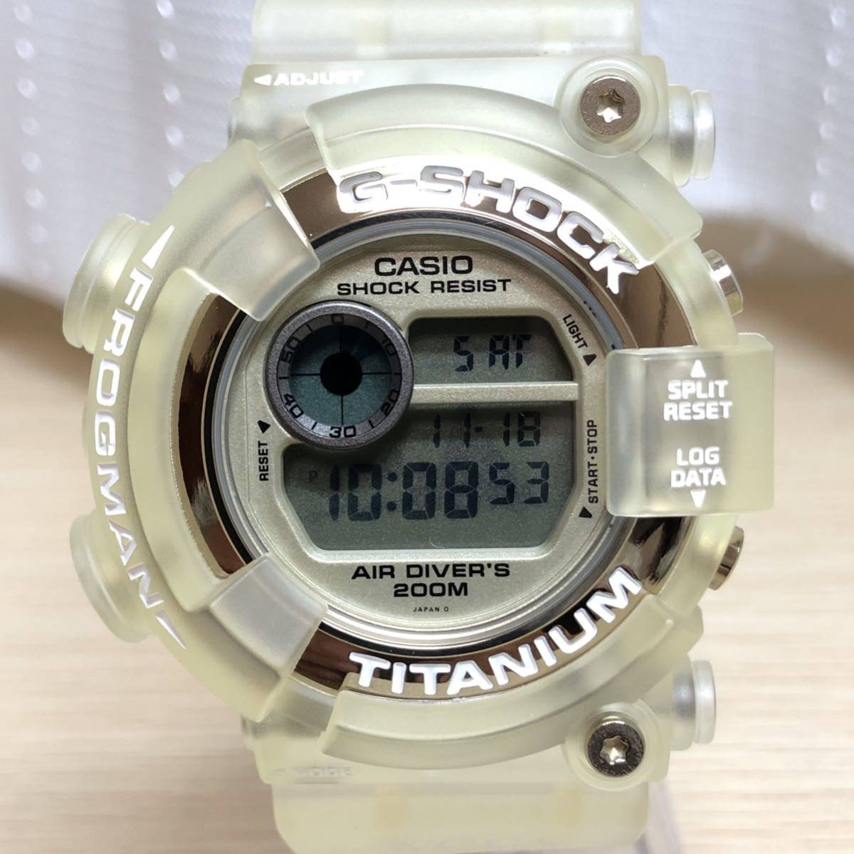 カシオ CASIO フロッグマン FROGMAN WCCS 2nd DW-8201WC-9T 金色ベゼル_画像1