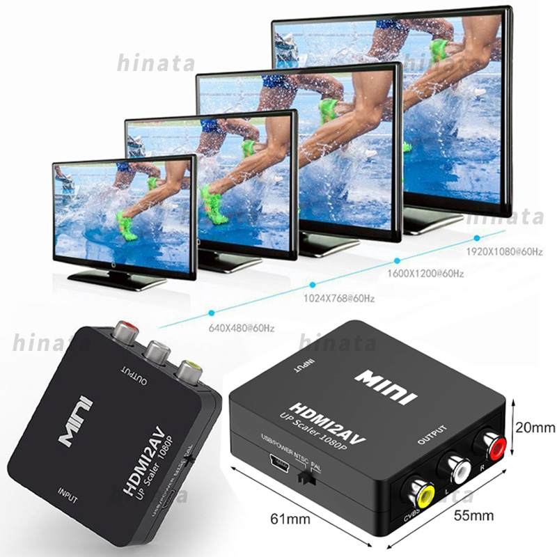 HDMI to RCA 変換 コンバーター AV コンポジット 1080P アダプター カーナビ 車中泊 TV ゲーム アダプタ ビデオ 端子 ケーブル テレビ DVD_画像8