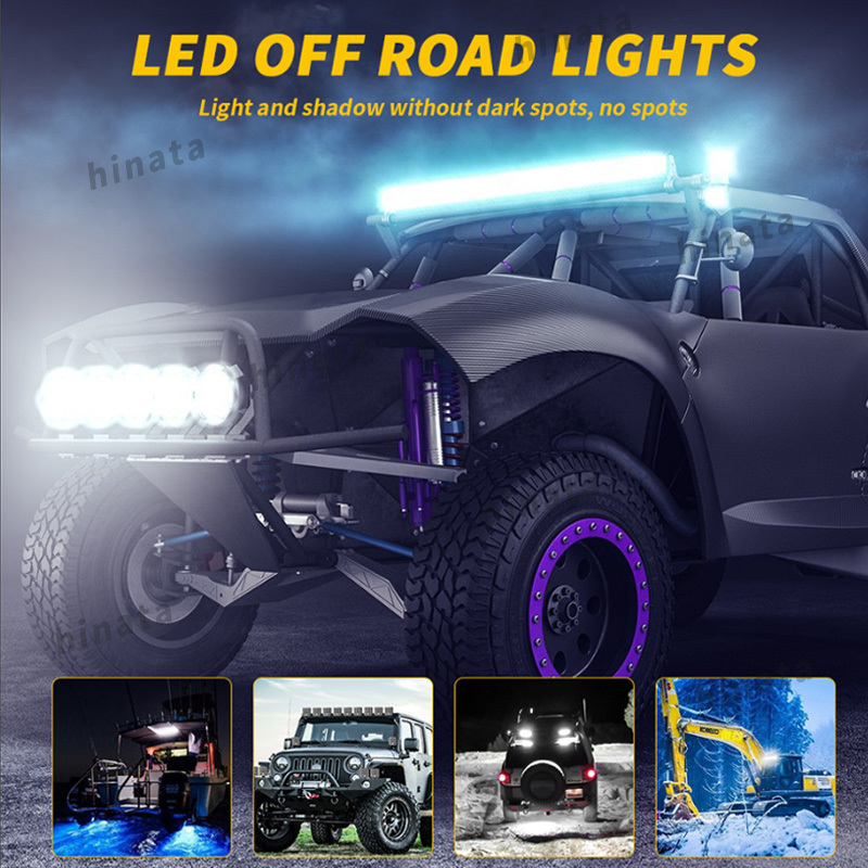 LED ワークライト 作業灯 12V 2個 セット 照明 投光器 防水 車 サーチ デッキ ライト フォグ ランプ 車 キャンプ 船舶 重機_画像3