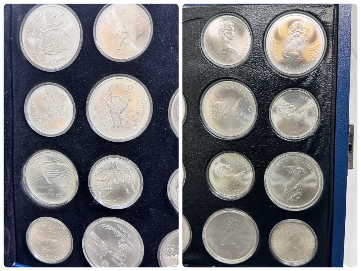モントリオール オリンピック カナダ 1976年 銀貨 10ドル×14枚 5ドル×14枚 28枚 完集セット コイン外国硬貨 貨幣 硬貨_画像9