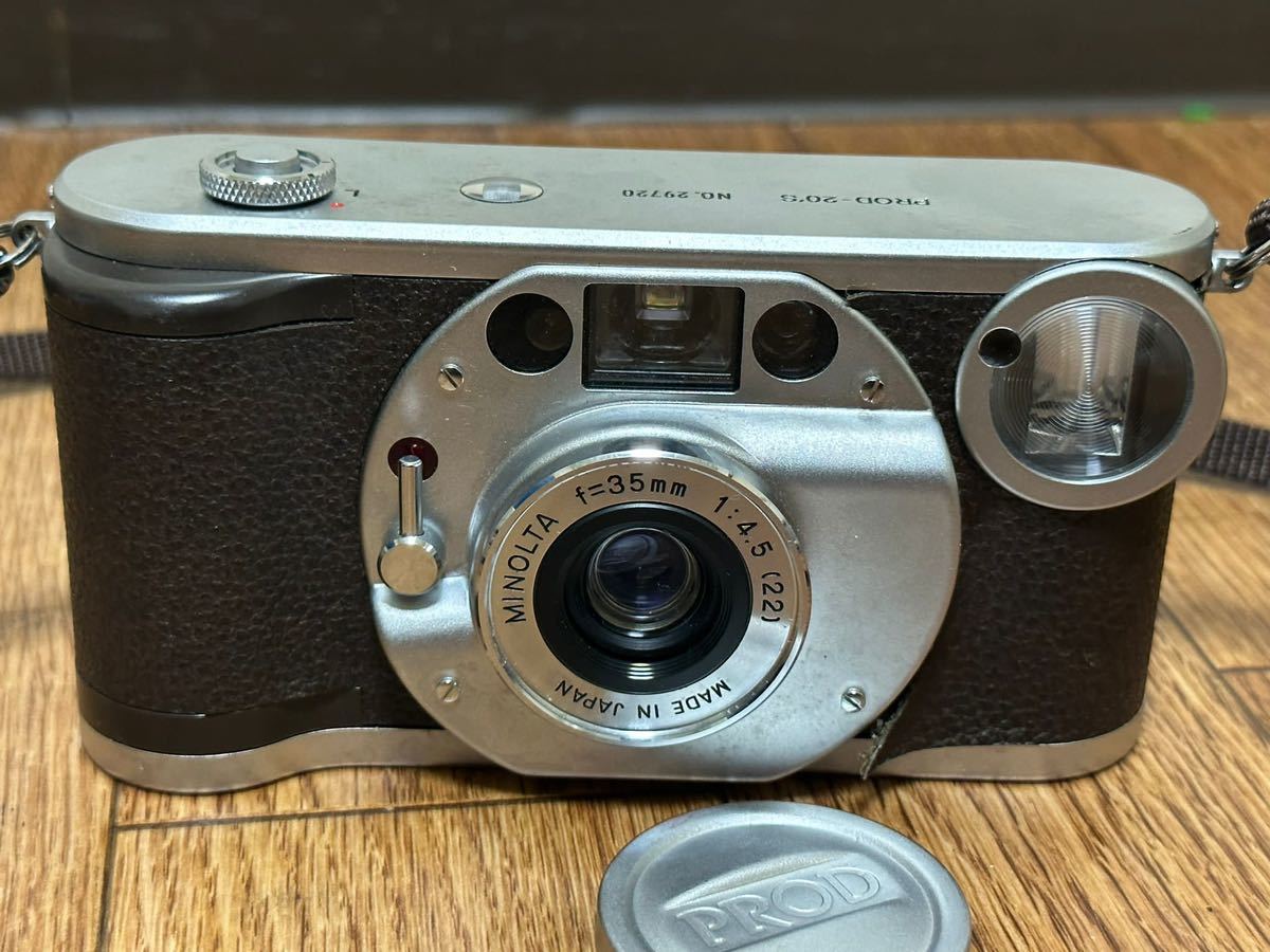 MINOLTA ミノルタ　PROD-20S F=35mm 1:4.5 コンパクトフィルムカメラ マニュアルフォーカス　日本製品_画像2