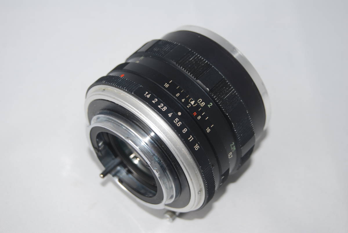 * lens beautiful * photography has confirmed * MINOLTA Minolta AUTO ROKKOR-PF 58mm F1.4 single burnt point lens #E-704