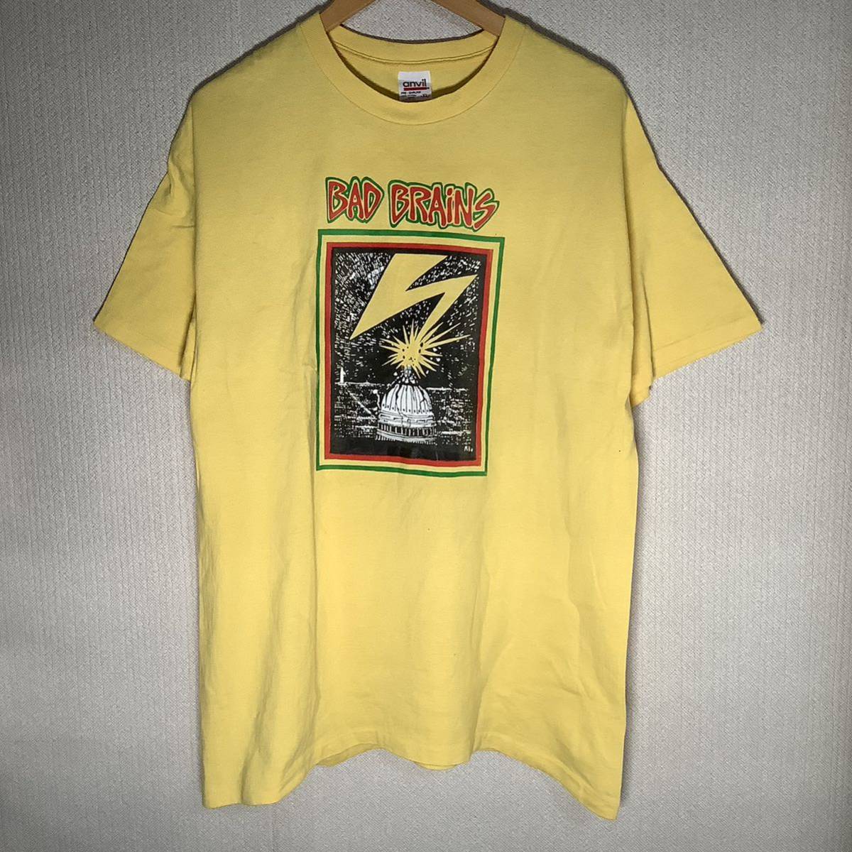 当時もの 1990s Bad Brains ヴィンテージ Tシャツ Anvil製 サイズXL 80s 90s ハードコア 音楽 ロック_画像1