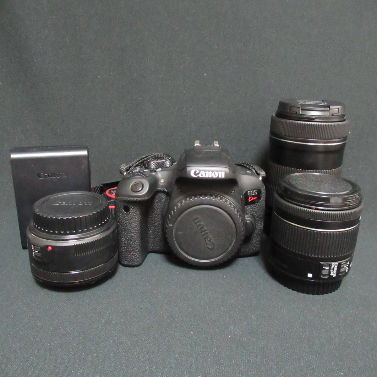 【2236834/191/mrrz】ｐ　Canon　EOS　KissX9i　カメラレンズ　動作未確認 　おまとめセット　80サイズ発送同梱不可_画像1