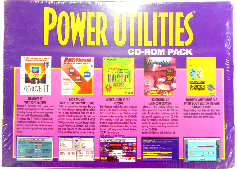 新古品 英語ソフト Power Utilities 5 CD Pack MS DOS_画像2