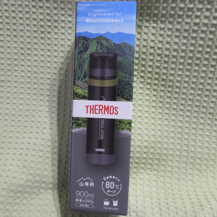 THERMOS(サーモス) 山専ステンレスボトル マットブラック(MTBK) 0.9L FFX-901 新品_画像1