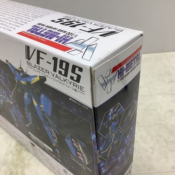 1円〜 バンダイ VF HI-METAL 1/100 マクロス7 VF-19S ブレイザーバルキリー エメラルドフォース機_画像9