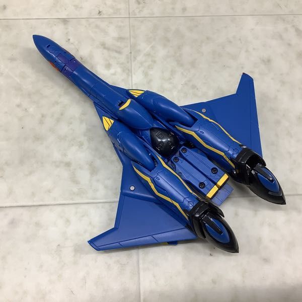 1円〜 バンダイ VF HI-METAL 1/100 マクロス7 VF-19S ブレイザーバルキリー エメラルドフォース機_画像3