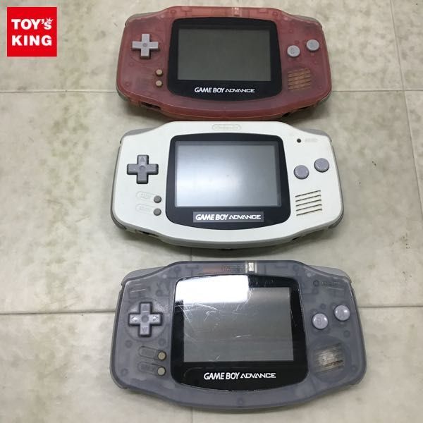 1円〜 GBA ゲームボーイアドバンス 本体 AGB-001 ホワイト ミルキーピンク 他_画像1