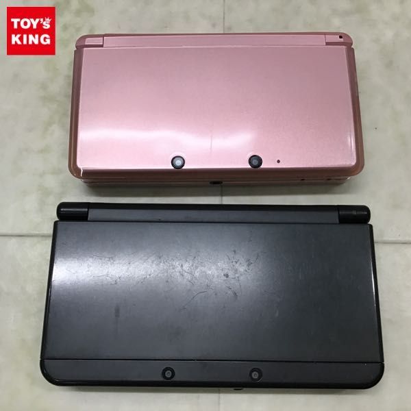 1円〜 動作確認/初期化済 箱無 ニンテンドー3DS 本体 CTR-001 ミスティピンク newニンテンドー3DS KTR-001 ブラック_画像1