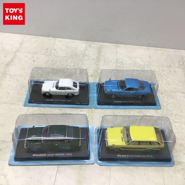 1円〜 アシェット 国産名車コレクション 1/24 トヨタ セリカ 1600GT（1970）、三菱ランサー 1600 GSR（1973）他_画像1