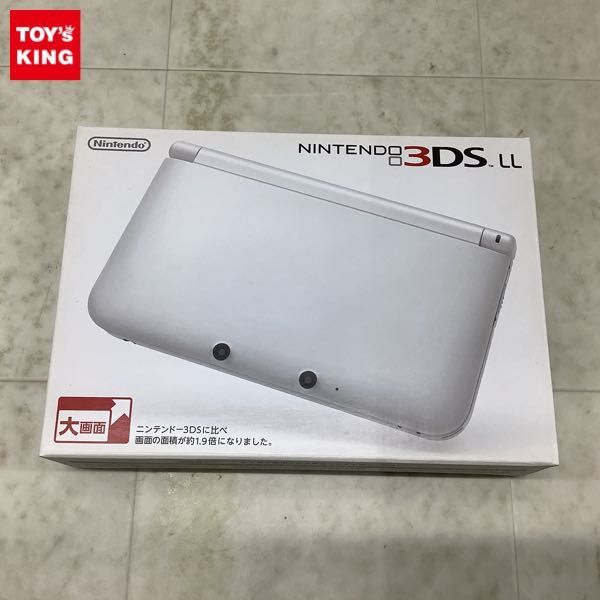 1円〜 欠品 動作確認/初期化済 ニンテンドー3DS LL 本体 SPR-001(JPN) ホワイト_画像1