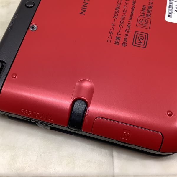 1円〜 欠品 動作確認/初期化済 ニンテンドー3DS LL 本体 SPR-001(JPN) レッド×ブラック_画像8