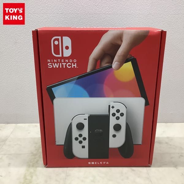 1円〜 動作確認/初期化済 Nintendo Switch 有機ELモデル HEG-001 本体 ホワイト_画像1