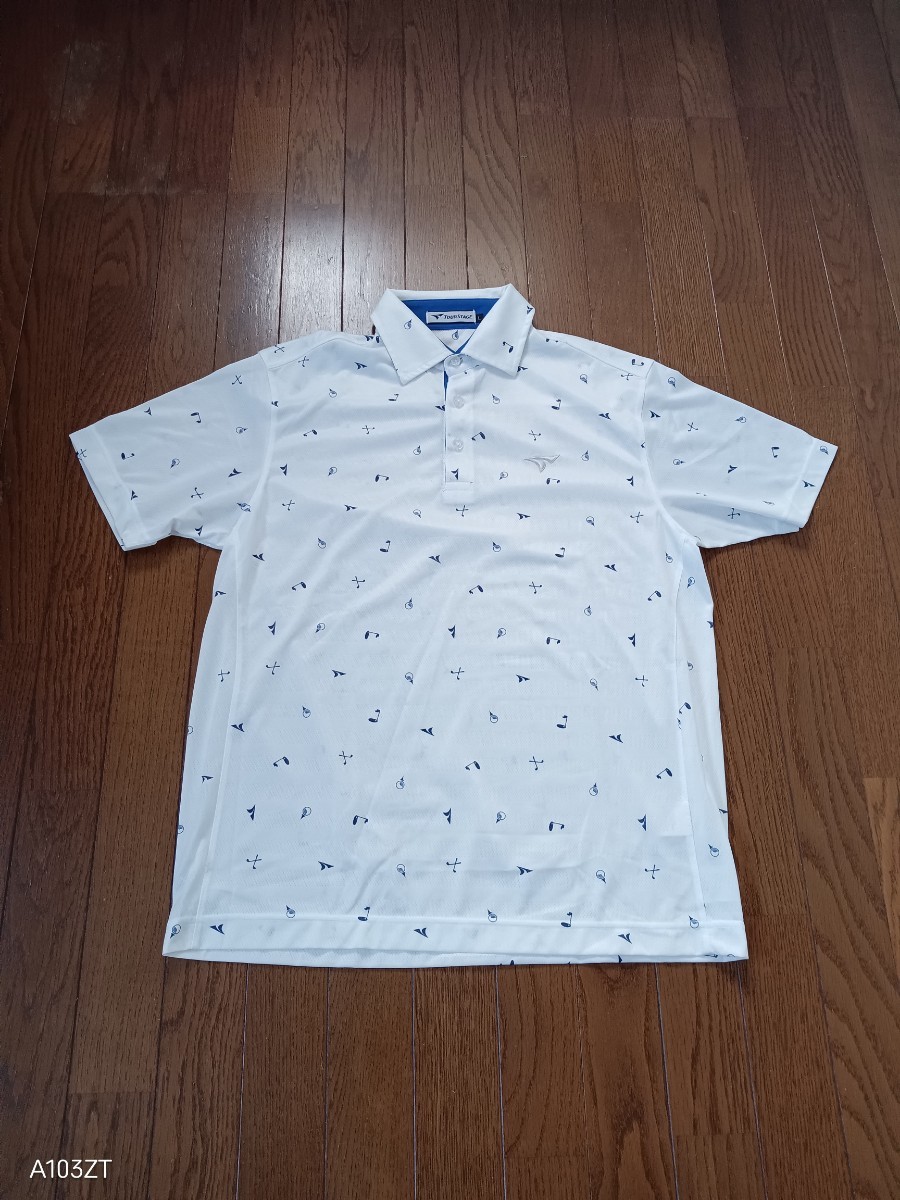 中古品】TOURSTAGE ツアーステージ GOLFWEAR 半袖ポロシャツ ホワイト