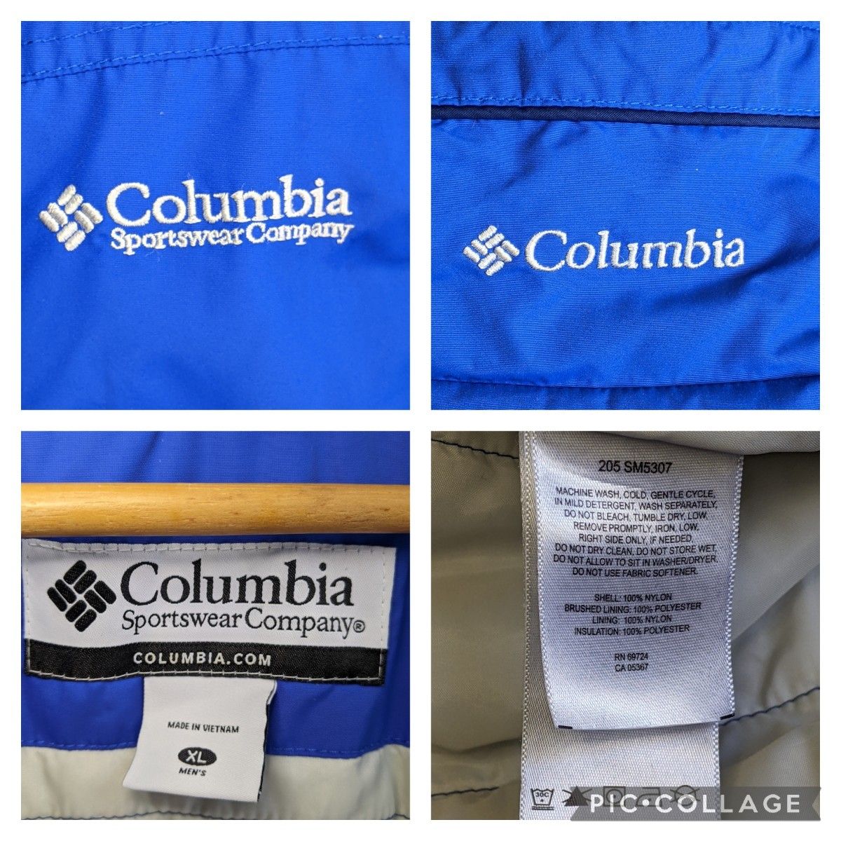 90s コロンビア Columbia 中綿 ナイロンジャケット アウトドア XL