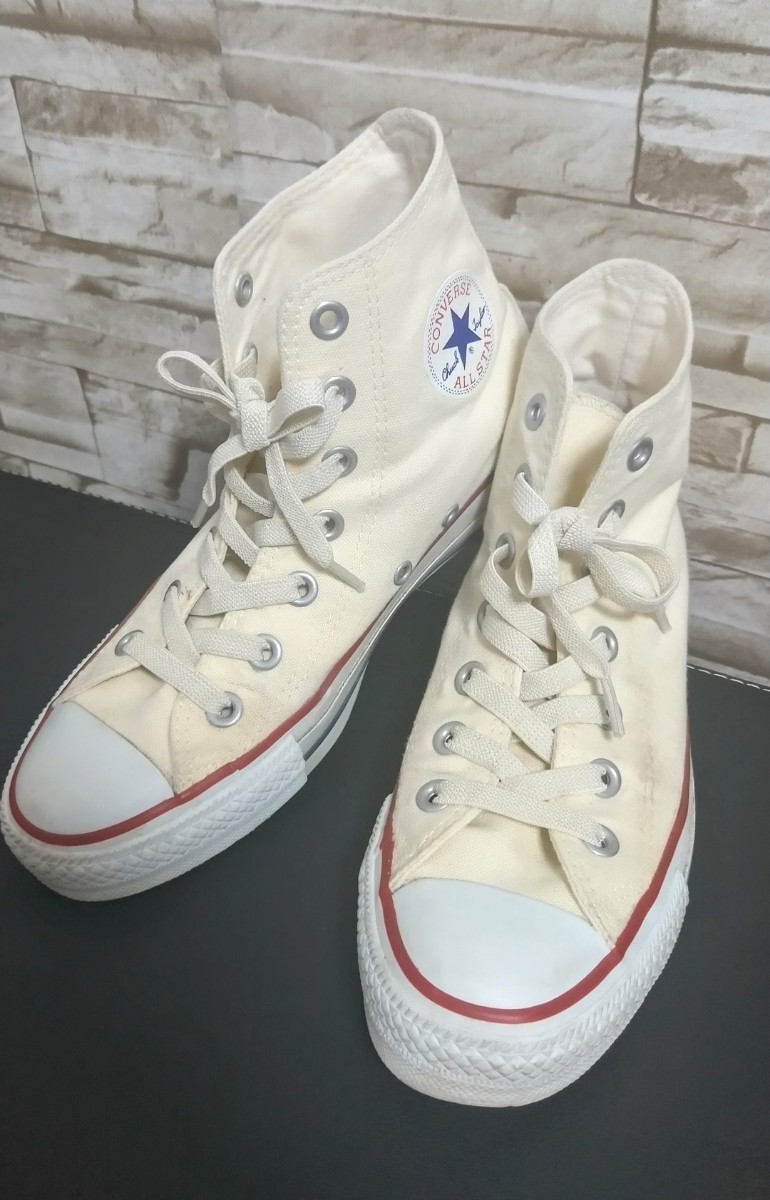  Converse все Star * спортивные туфли * CONVERSE * белый *HI cut * женский *23cm!!