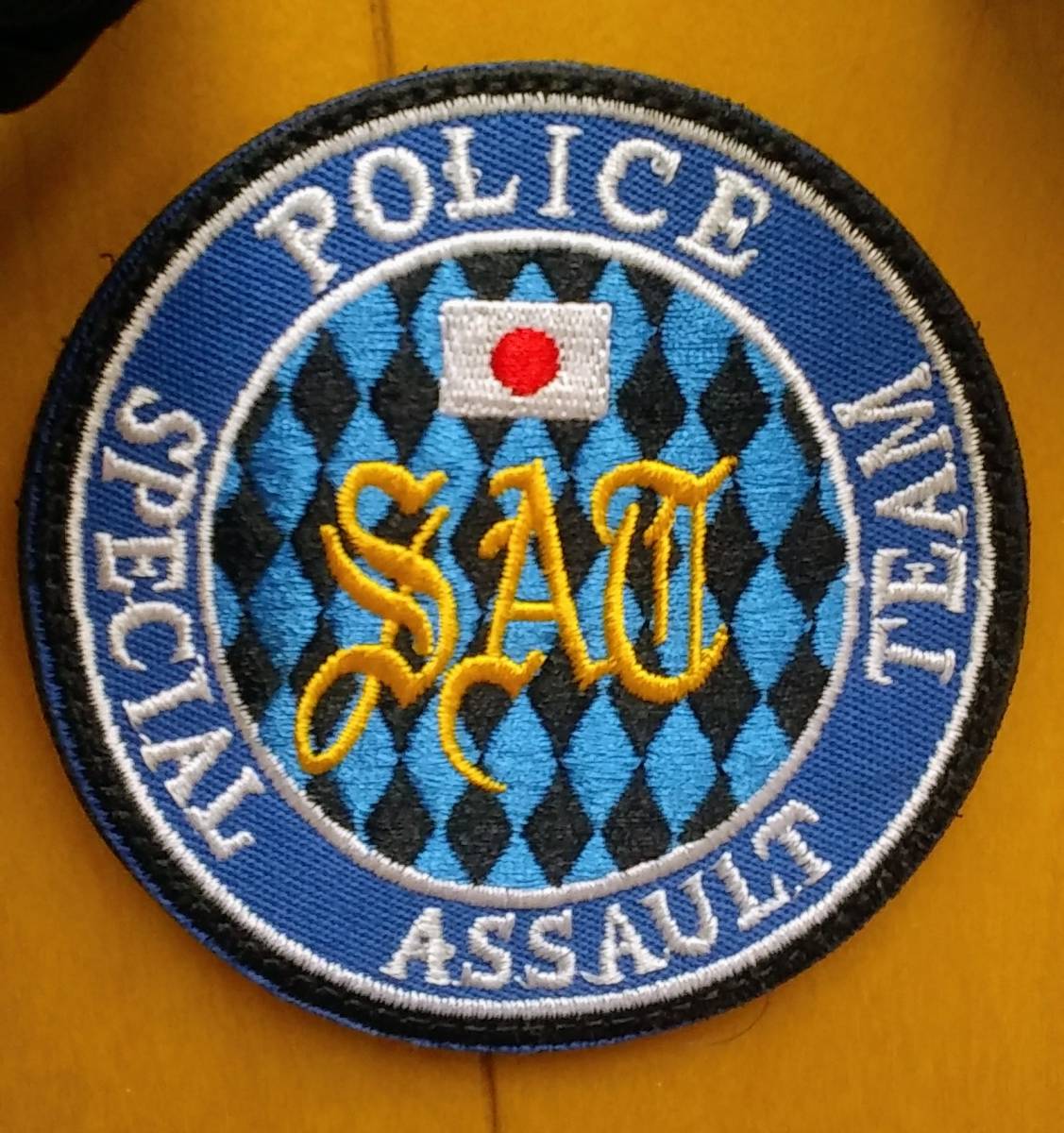 東京マルイGBB USP、専用ライト、実物ホルスター、パッチ　警視庁SAT_背面マジックテープ雄