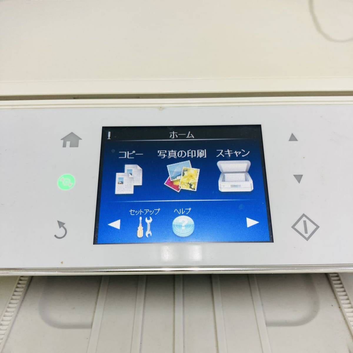 通電OK! 印刷良好！ EPSON EP-805AW インクジェット 複合機 エプソン インクジェット プリンター コピー 新品純正インクのおまけ付き 1円_画像3