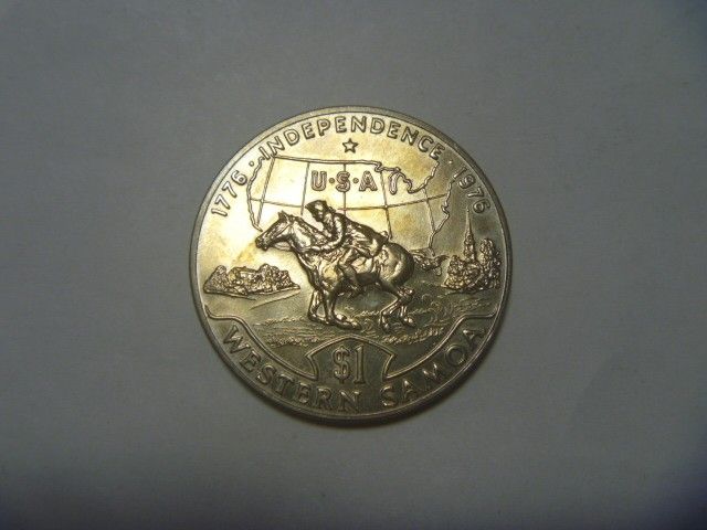 西サモア 古銭 アメリカ独立200年記念硬貨 外国貨幣 コイン 記念貨幣 外国銭 同梱割引あり