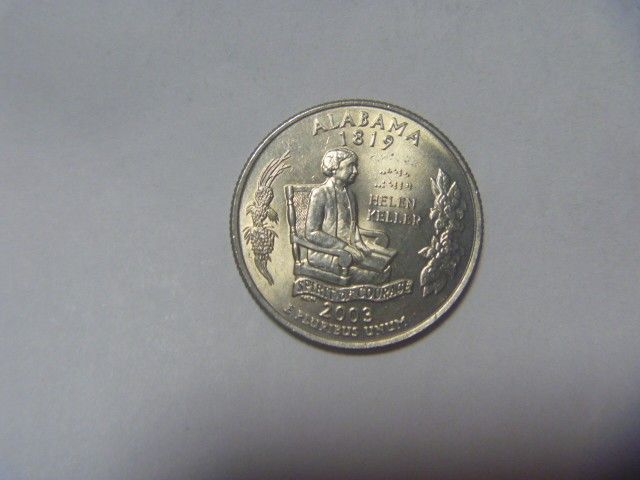 アメリカ 古銭 アラバマ州記念硬貨 ヘレンケラー クォーターダラー コイン 記念貨幣 外国貨幣 外国銭 同梱割引あり