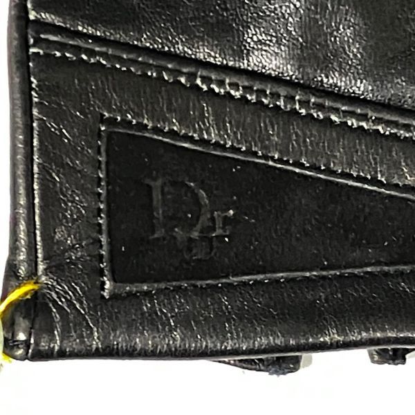 CJM335T Christian Dior クリスチャンディオール レザー手袋 レディース ラムレザー ブラック系_画像3