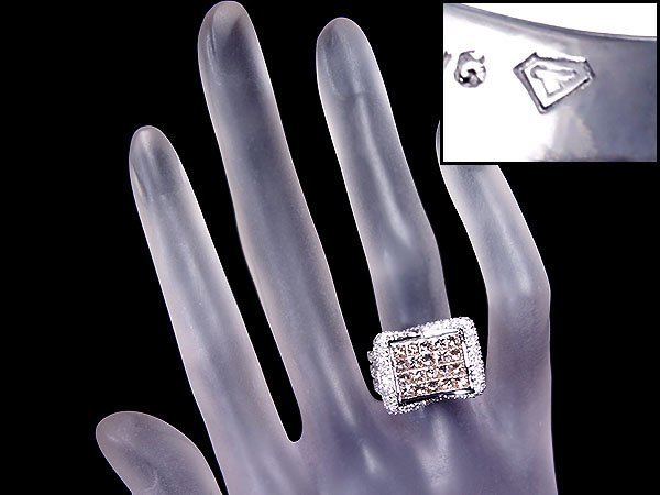 1円～【ジュエリー極】笠原真寿美 レ・エッセンシャル ブラウンダイヤ1.60ct＆ダイヤ0.90ct 高級K18WGリング a566JitkWTTNF【送料無料】_画像6