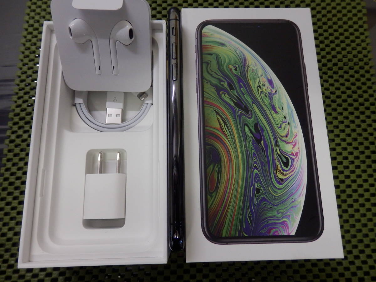 ☆彡*美品・良品* SIMフリーiPhone XS 256gb スペースグレイ バッテリー交換済 100％ Face IDを含め正常動作しています。 ☆彡