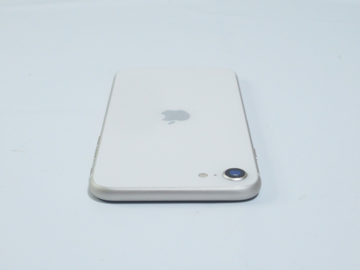 iPhone SE (第三世代) 128GB スターライト バッテリー最大容量100% アップルストア版 A2782 MMYG3J/A 美品_画像3