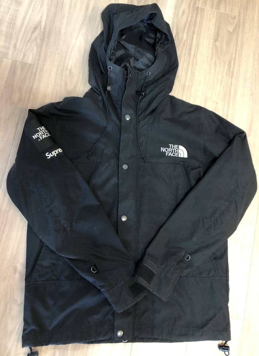 2010AW Supreme × THE NORTH FACE Waxed Cotton Parka Mサイズ マウンテン ジャケット 黒 ブラック