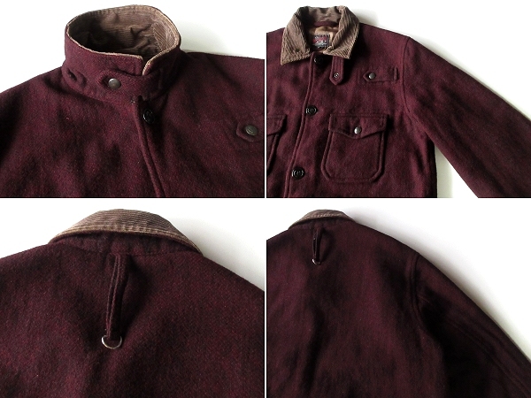 USA製 WOOLRICH WOOLEN MILLS ウールリッチウーレンミルズ 中綿入 ウールヘリンボーンツイード ハンティングジャケット M 鈴木大器氏時代_画像5