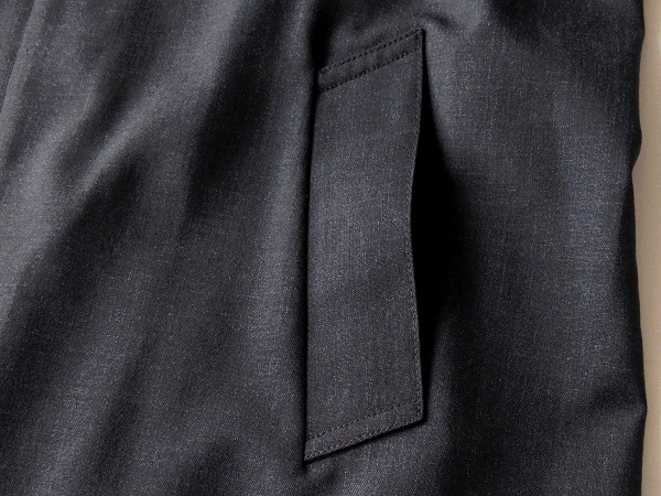  редкий Франция производства 90s Vintage A.P.C. A.P.C. flat тканый шерсть соотношение крыло пальто с отложным воротником L угольно-серый архив Old 