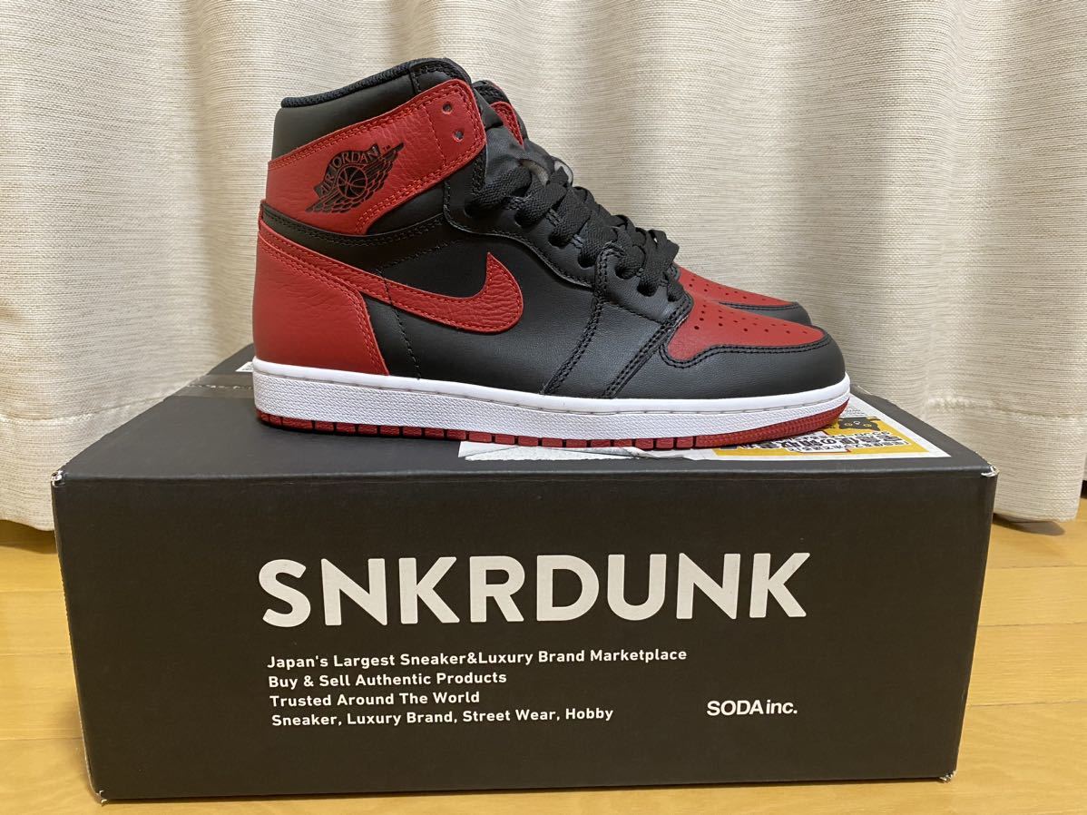 Nike Air Jordan 1 Retro High OG Bred/Banned (2016)(ナイキ エアジョーダン1 レトロ ハイ OG ブレッド/バーンド 2016)_画像1