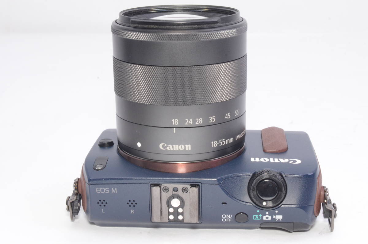 超美品★Canon キャノン EOS M ベイブルー EF-M18-55mm F3.5-5.6 IS STM 付属 レンズキット ミラーレス一眼カメラ 11006Y_画像5