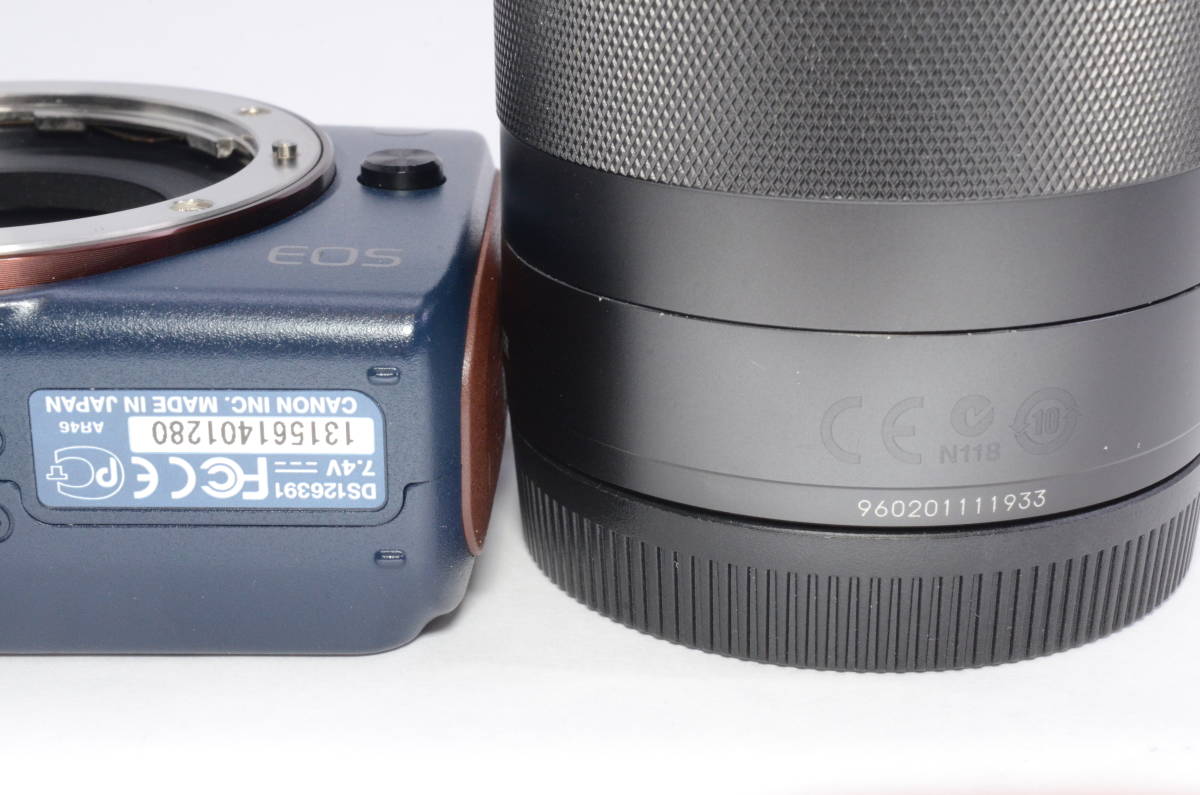 超美品★Canon キャノン EOS M ベイブルー EF-M18-55mm F3.5-5.6 IS STM 付属 レンズキット ミラーレス一眼カメラ 11006Y_画像9