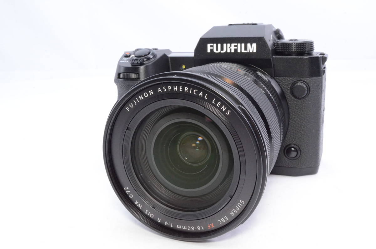 極上美品★FUJIFILM フジフイルム X-H2 レンズキット ブラック XF16-80mm付属 ミラーレス一眼カメラ X-H2LK-1680 11270_画像2