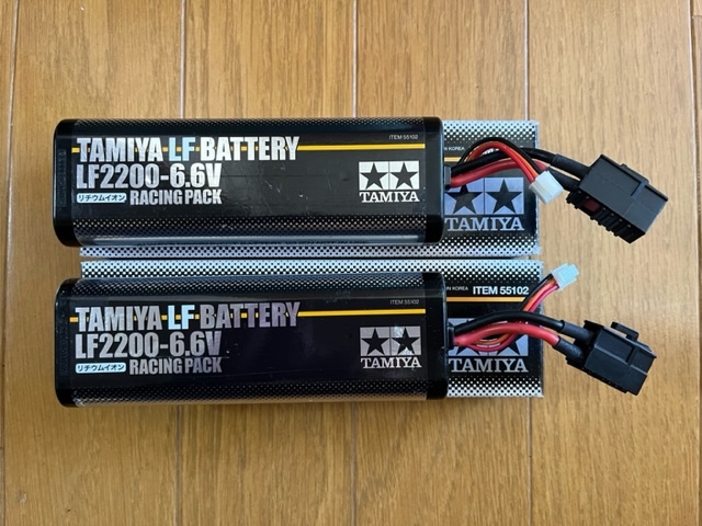 タミヤリフェバッテリーLF2200-6.6V 2本セット中古品No2-日本代購代