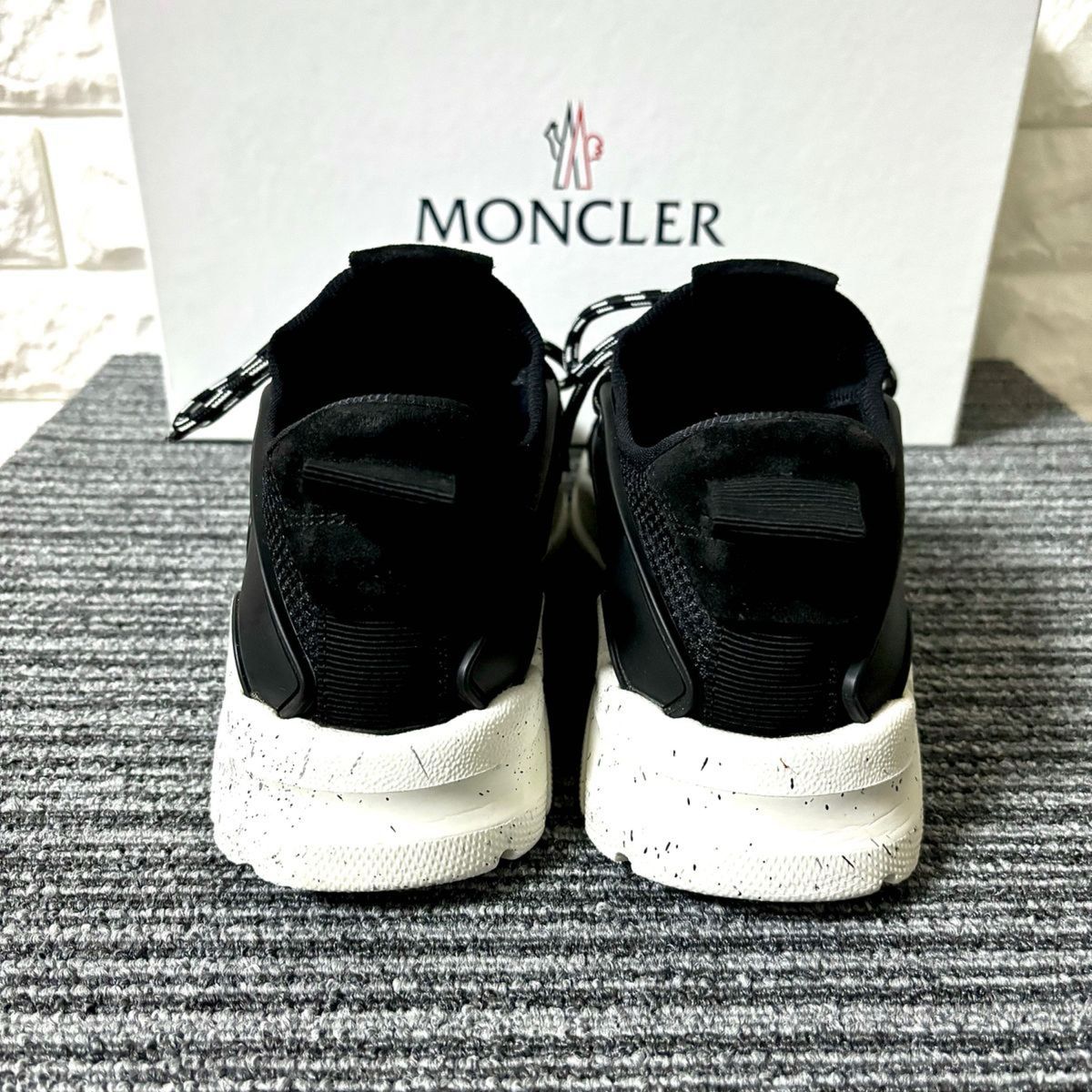 美品】MONCLERモンクレール・スエードメッシュスニーカー 美品】MONCLERモンクレール・スエードメッシュスニーカー
