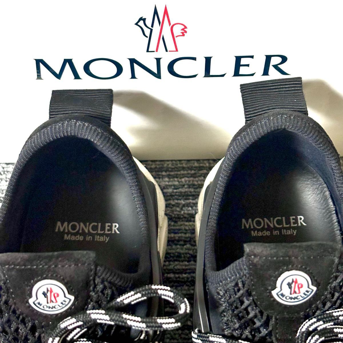 美品】MONCLERモンクレール・スエードメッシュスニーカー 美品】MONCLERモンクレール・スエードメッシュスニーカー