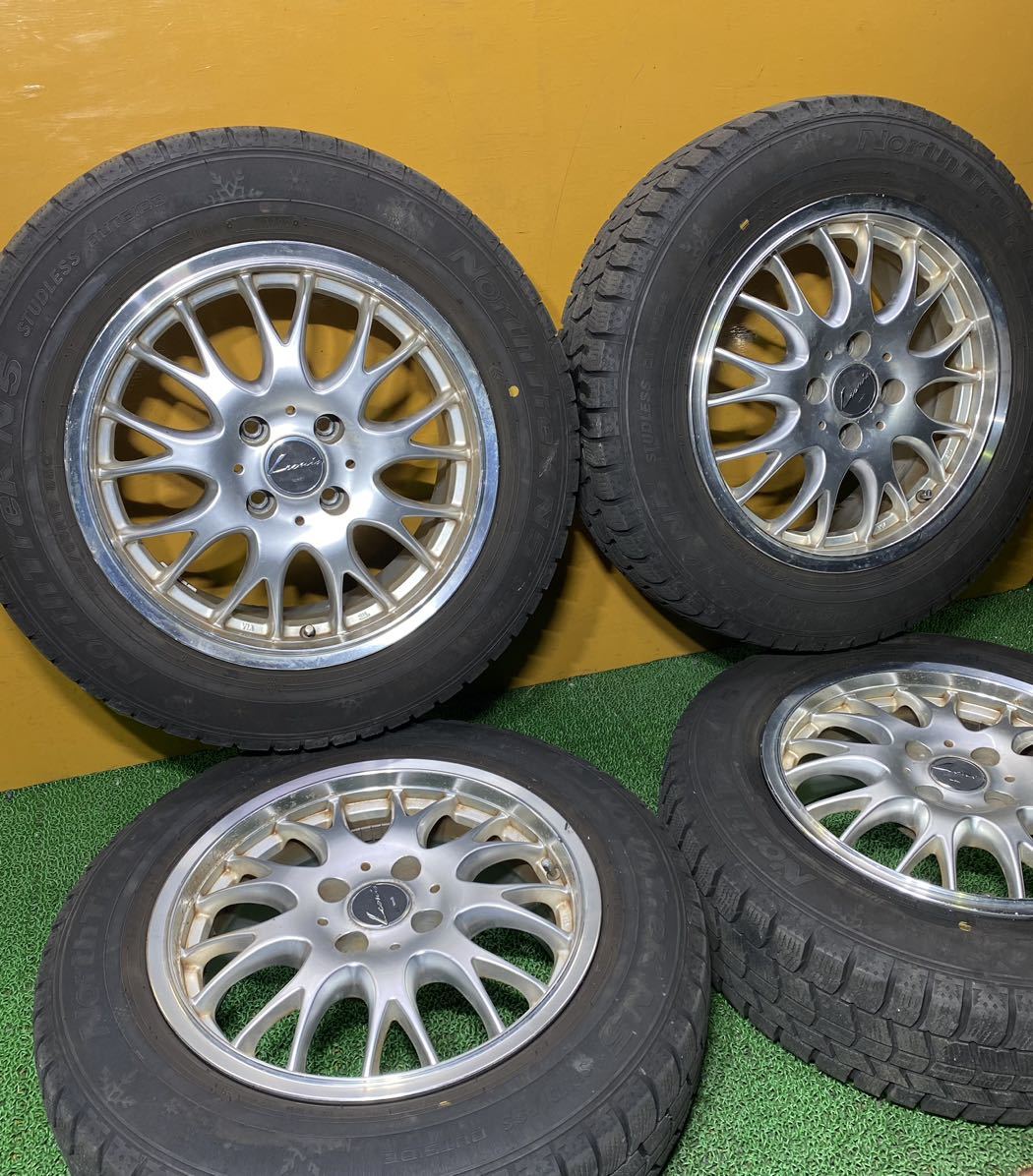 ☆冬用 185/65R15 88Q North TreK N5 ☆Weds LEONIS 【15×6.5J +38 PCD:100×4H ハブ径:73mm 】☆ノート、フリード、フィールド等に_画像3