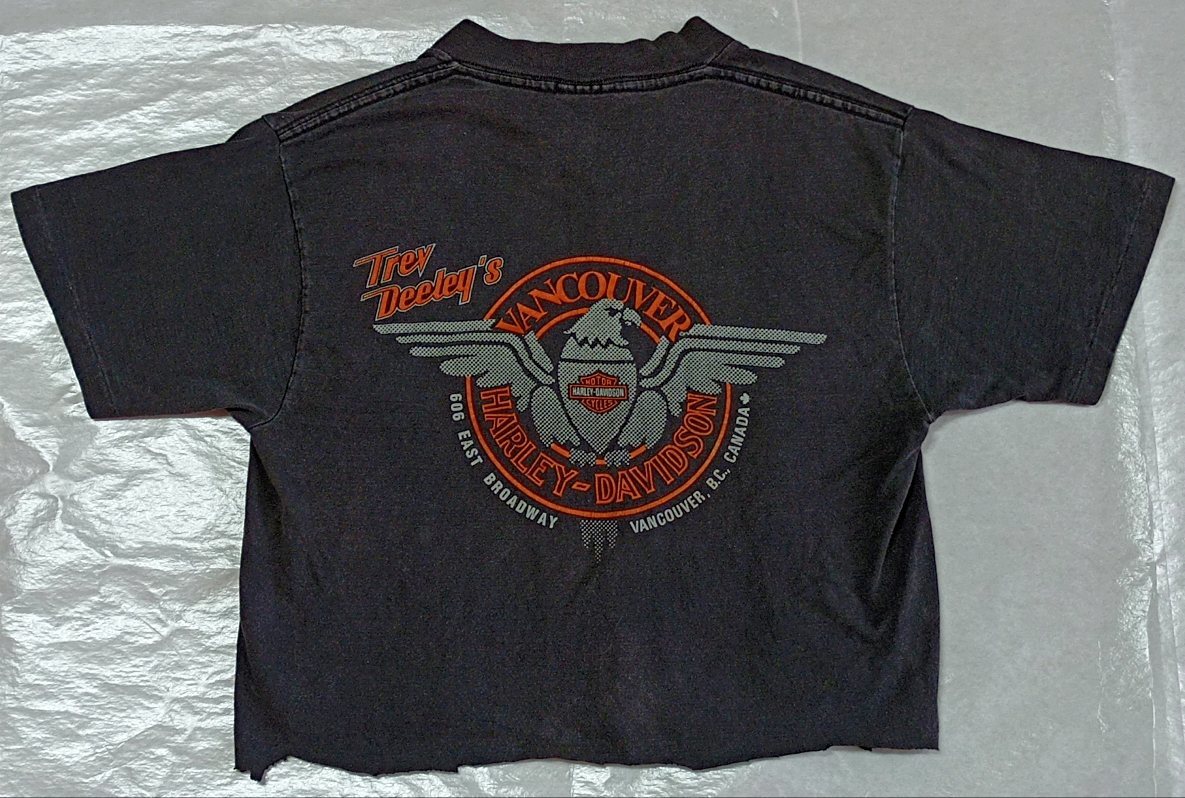 ・中古古着　レディース カナダ　HARLEY−DAVIDSON 加工あり S_画像6