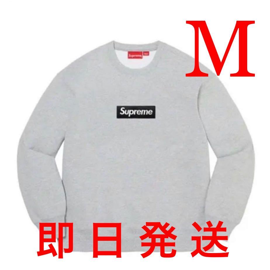 Mサイズ Supreme Box Logo Crewneck Heather Grey シュプリーム