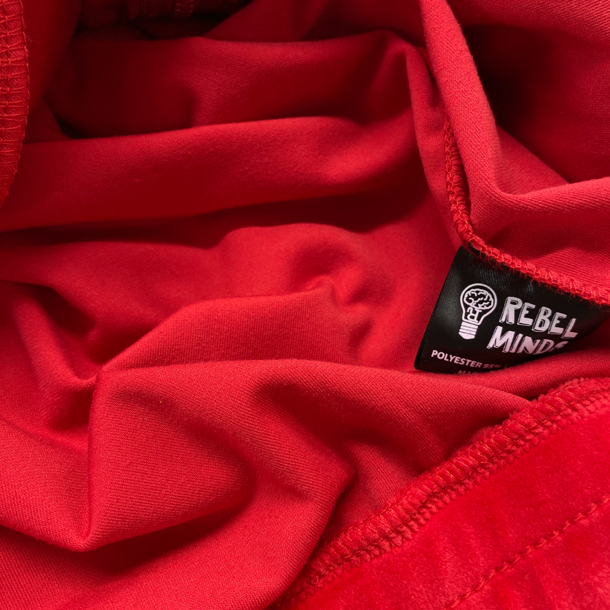 USA正規品 【M】 アメリカ限定 REBEL MINDS NYC レベルマインド VELOUR ベロア トラックスーツ 上下 セットアップ RED 赤_画像4