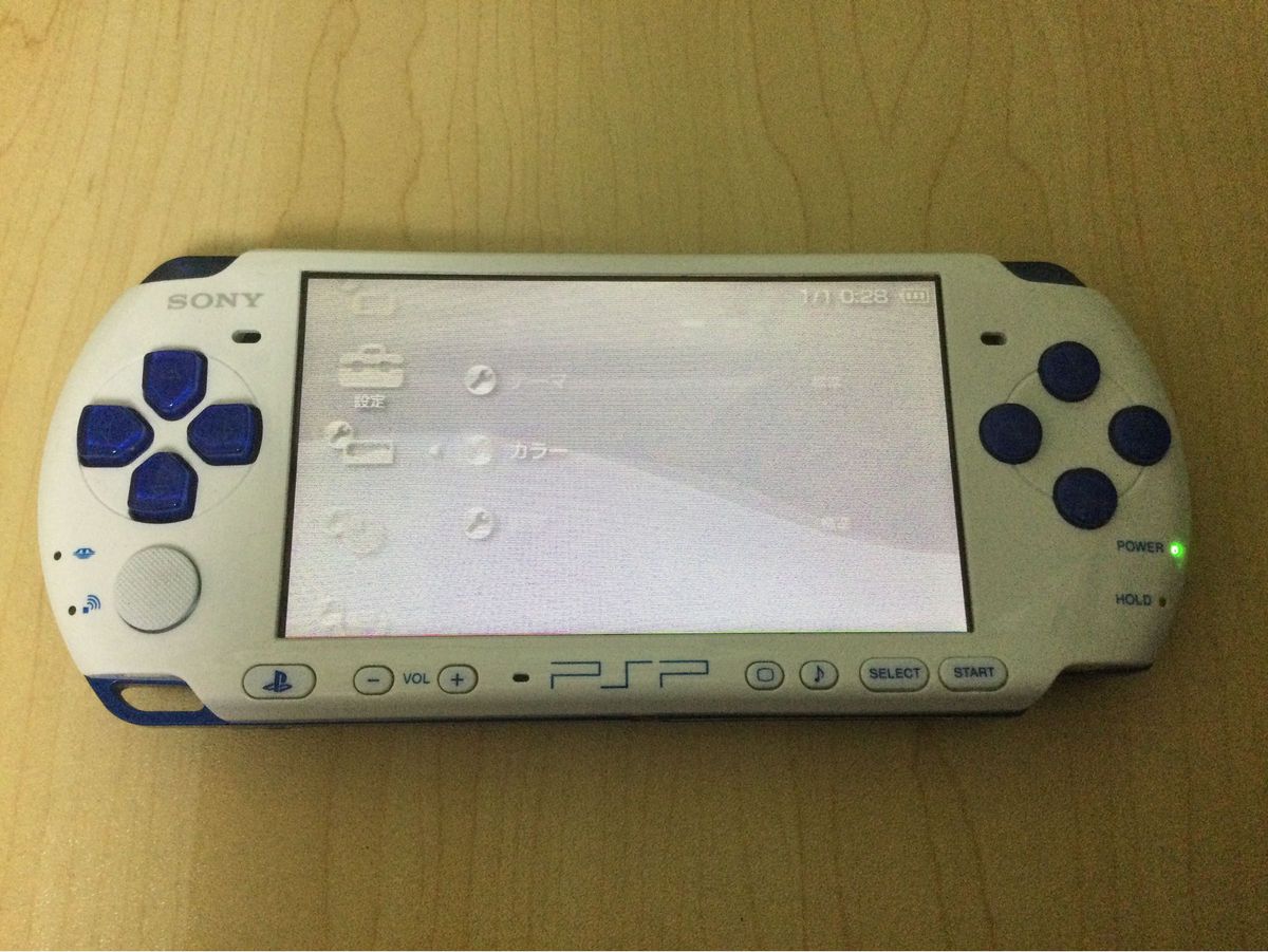 PSP 3000 ホワイトブルー 本体セット！ ※メモリースティック欠品