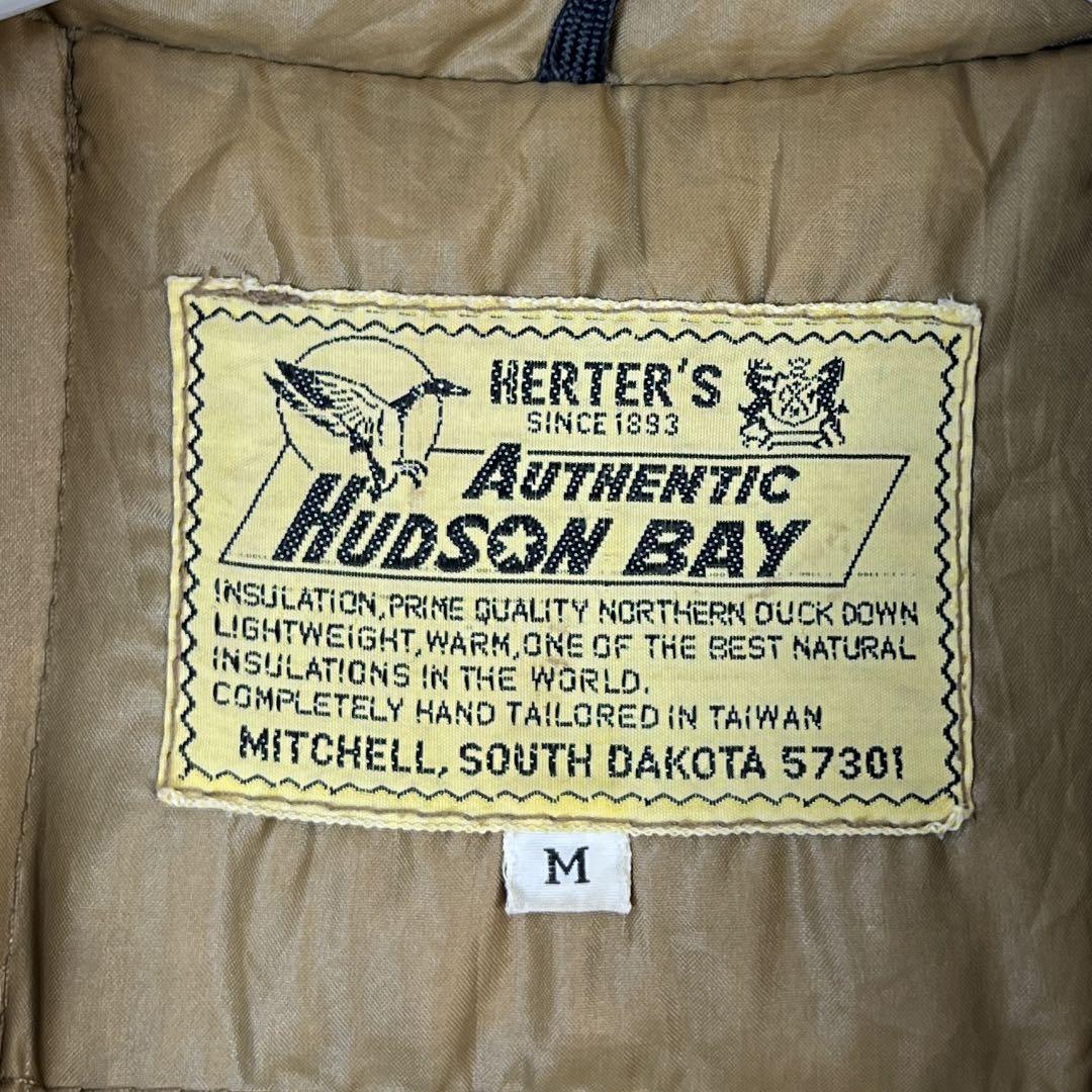 HERTER'S HUDSON BAYダウンベスト中綿入りベージュヴィンテージ_画像6